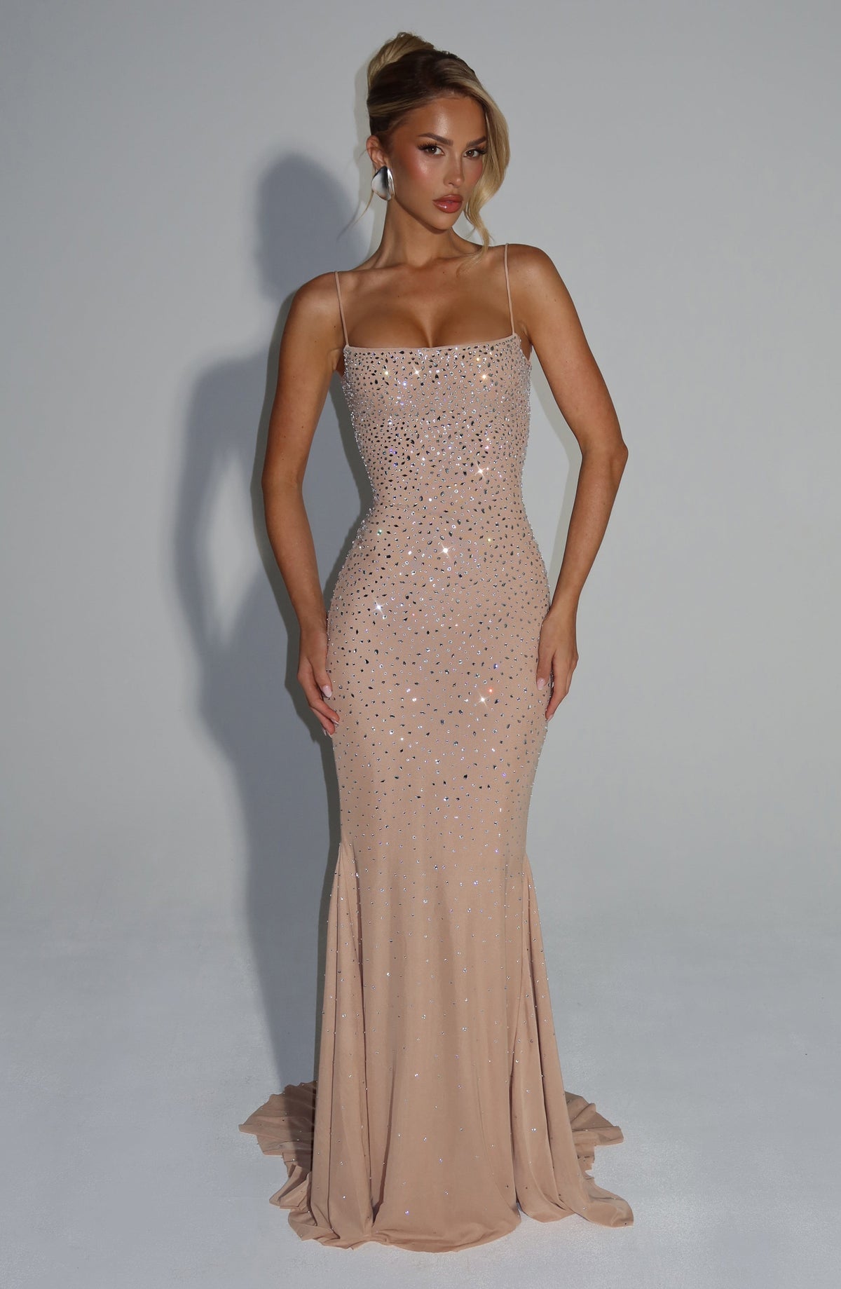Vestido de gala Lorelei - nude