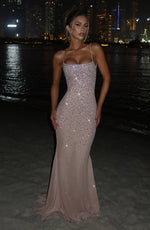 Vestido de gala Lorelei - nude