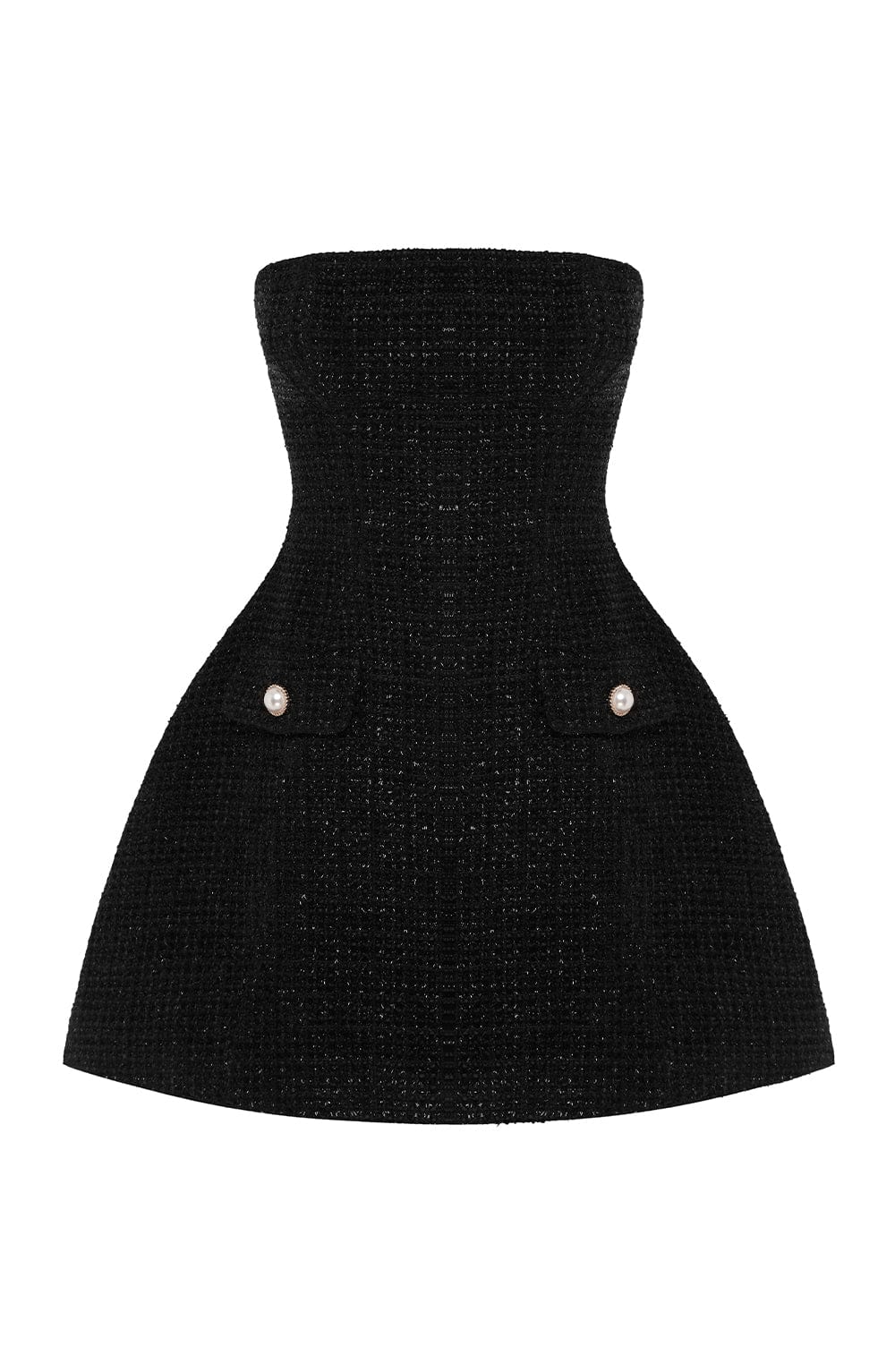 Vestido corto Lottie - negro