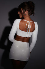 Top Lucianna - marfil brillante