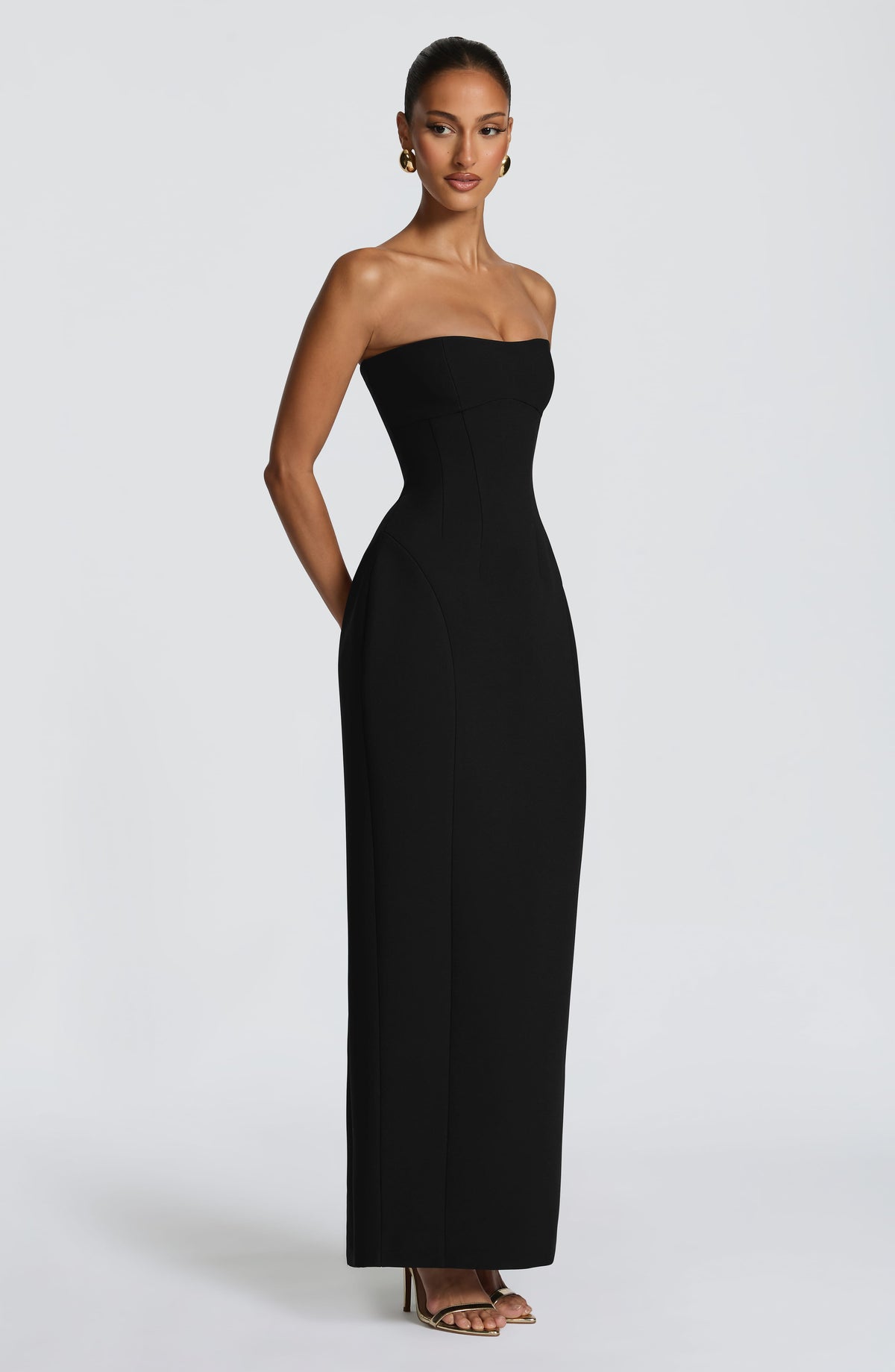 Vestido largo Manon - negro