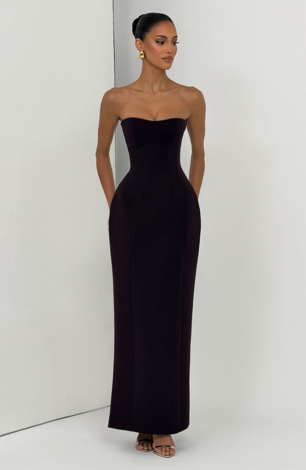 Vestido largo Manon - negro