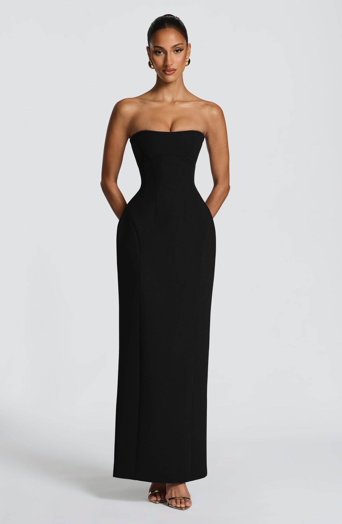Vestido largo Manon - negro