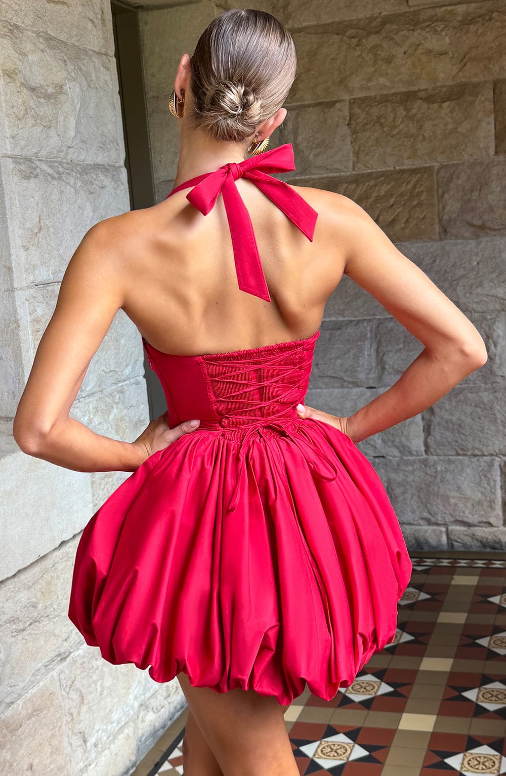 Vestido corto Maricia - rojo