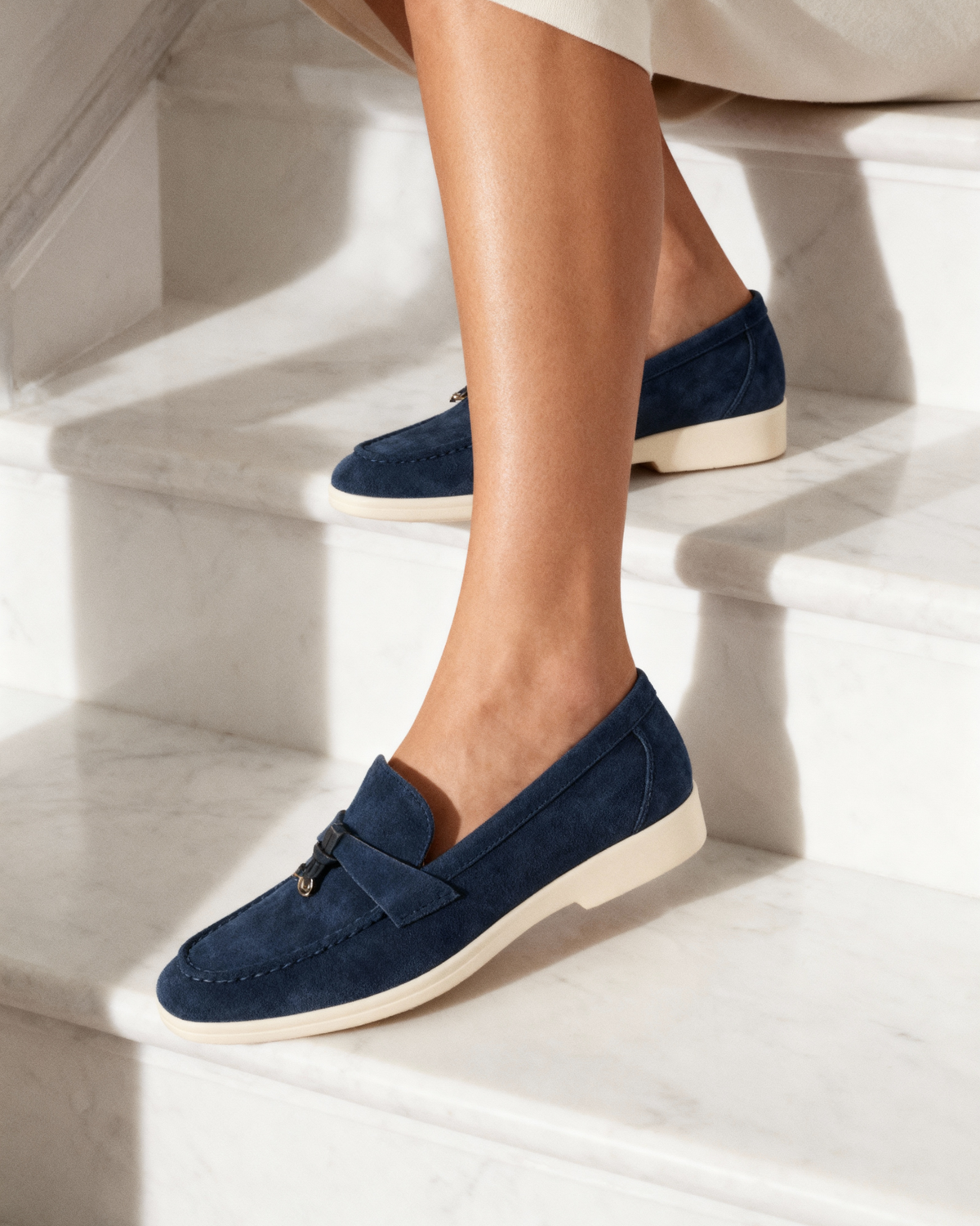 Mocasines de Ante para Mujer Old Money