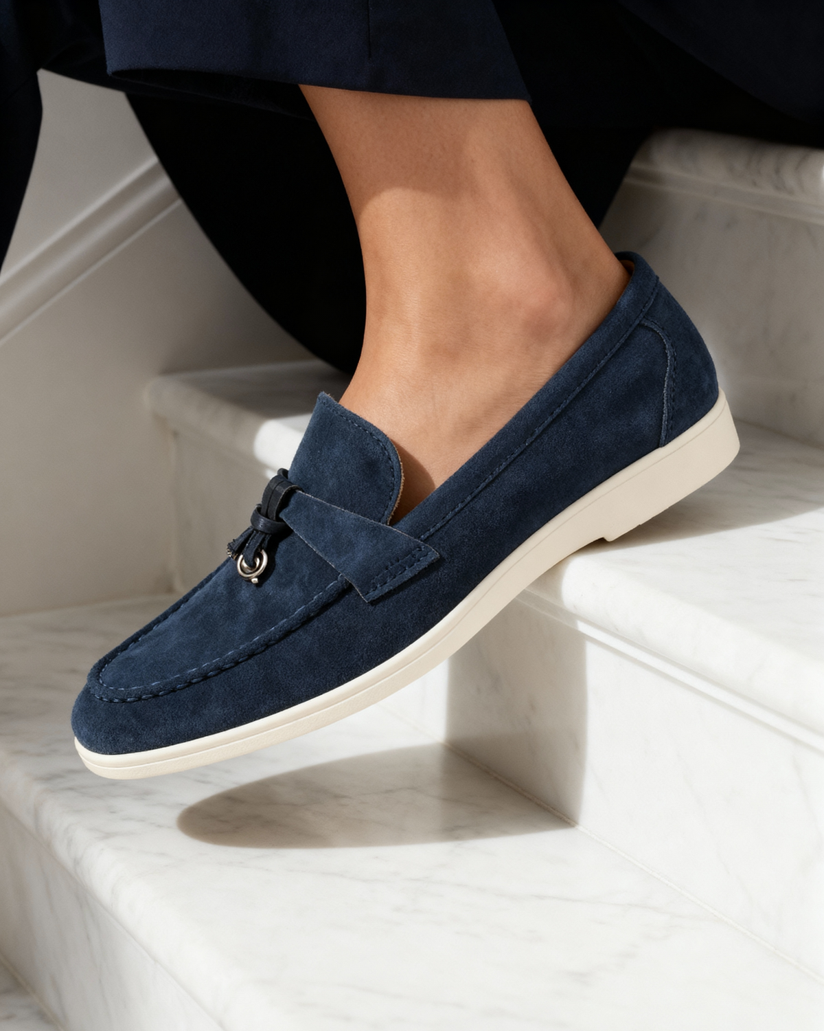Mocasines de Ante para Mujer Old Money
