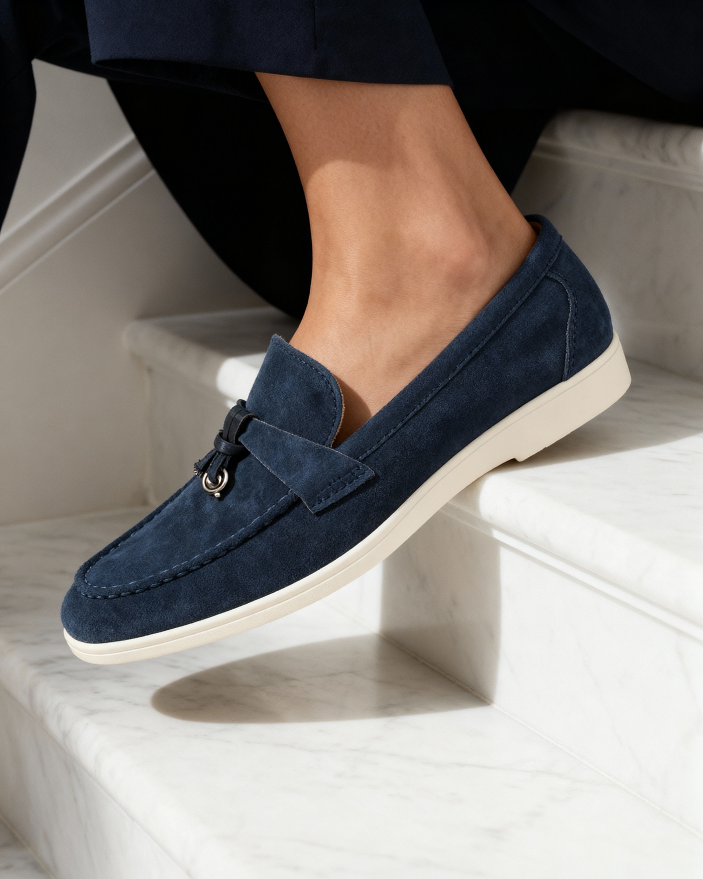 Mocasines de Ante para Mujer Old Money