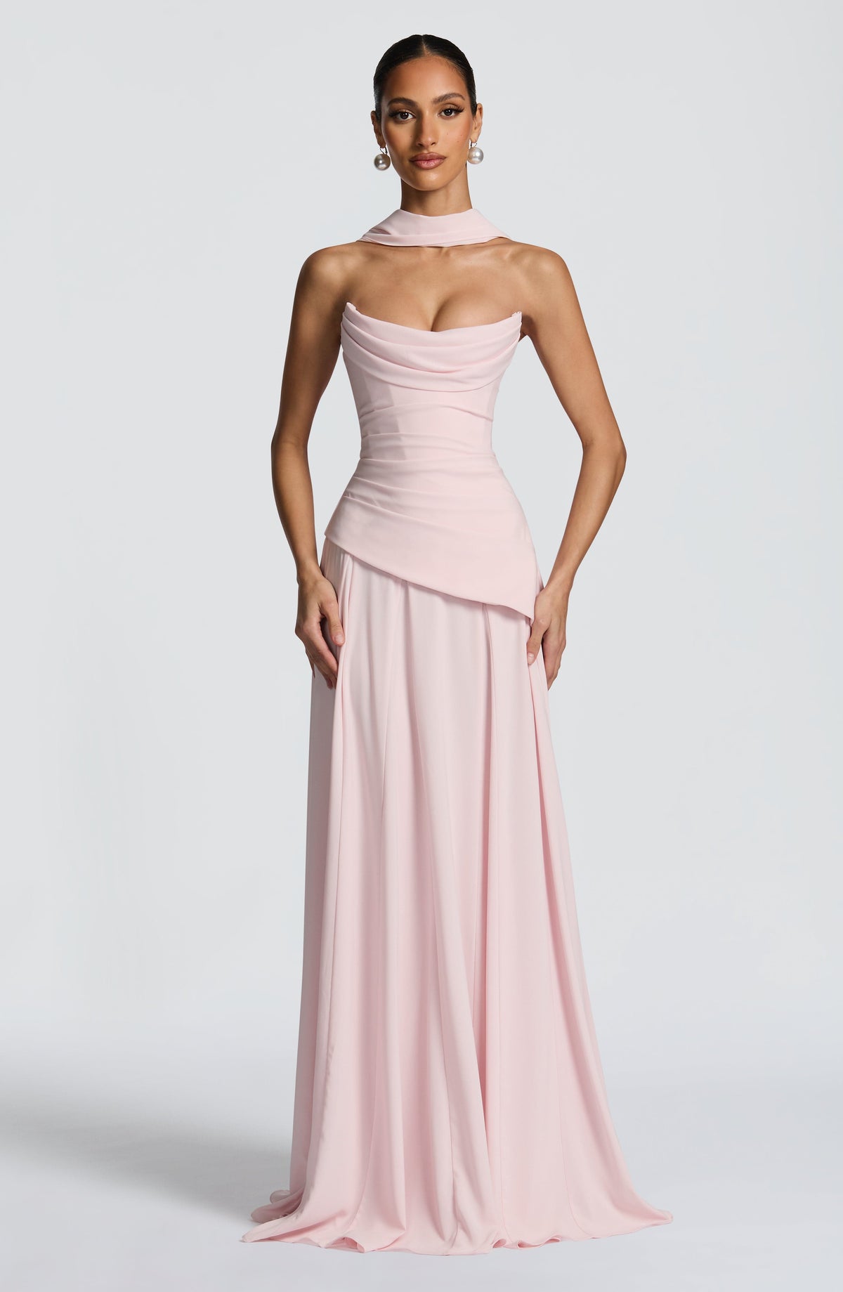 Pañuelo Mila - rosa empolvado