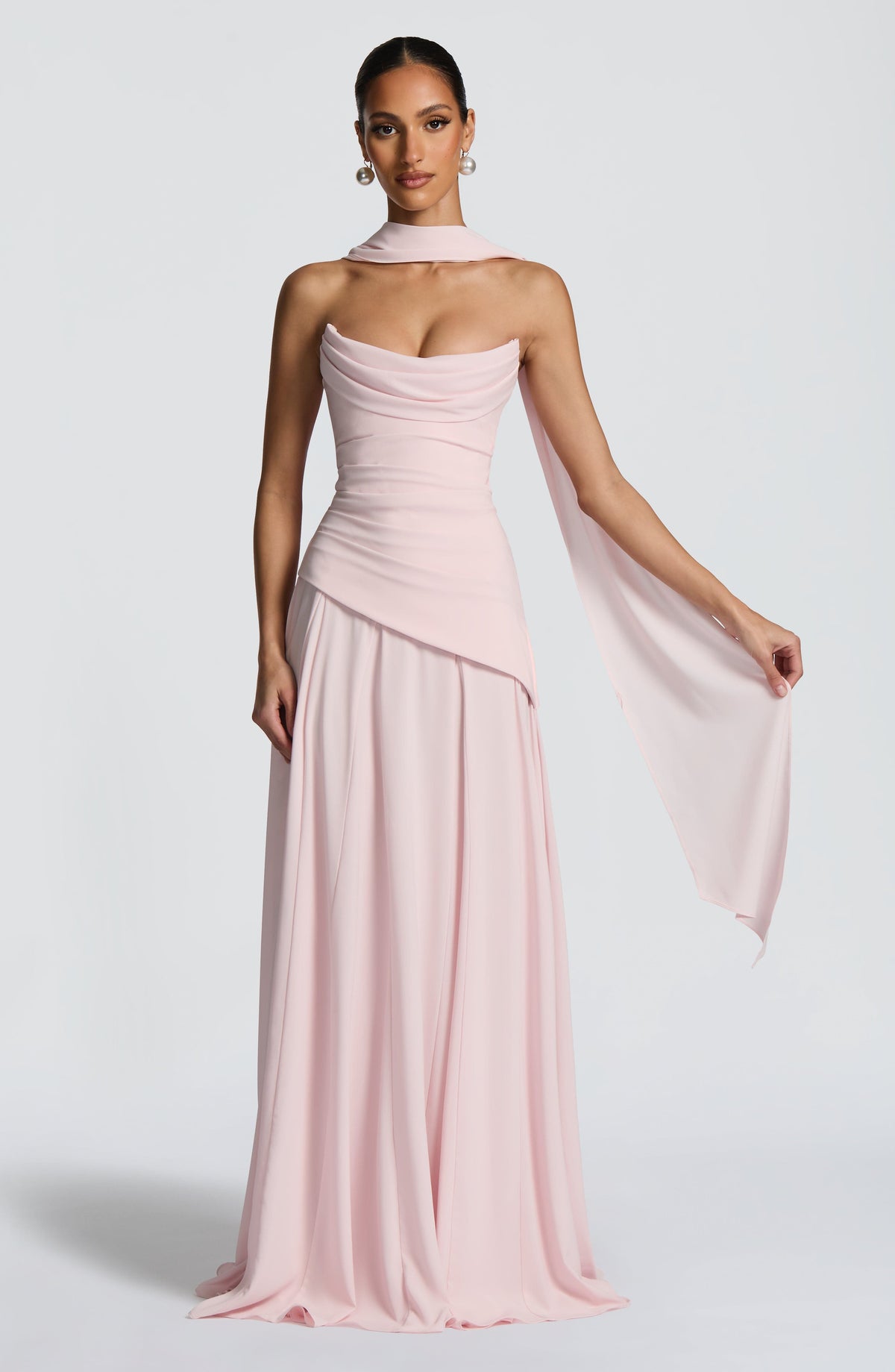 Pañuelo Mila - rosa empolvado