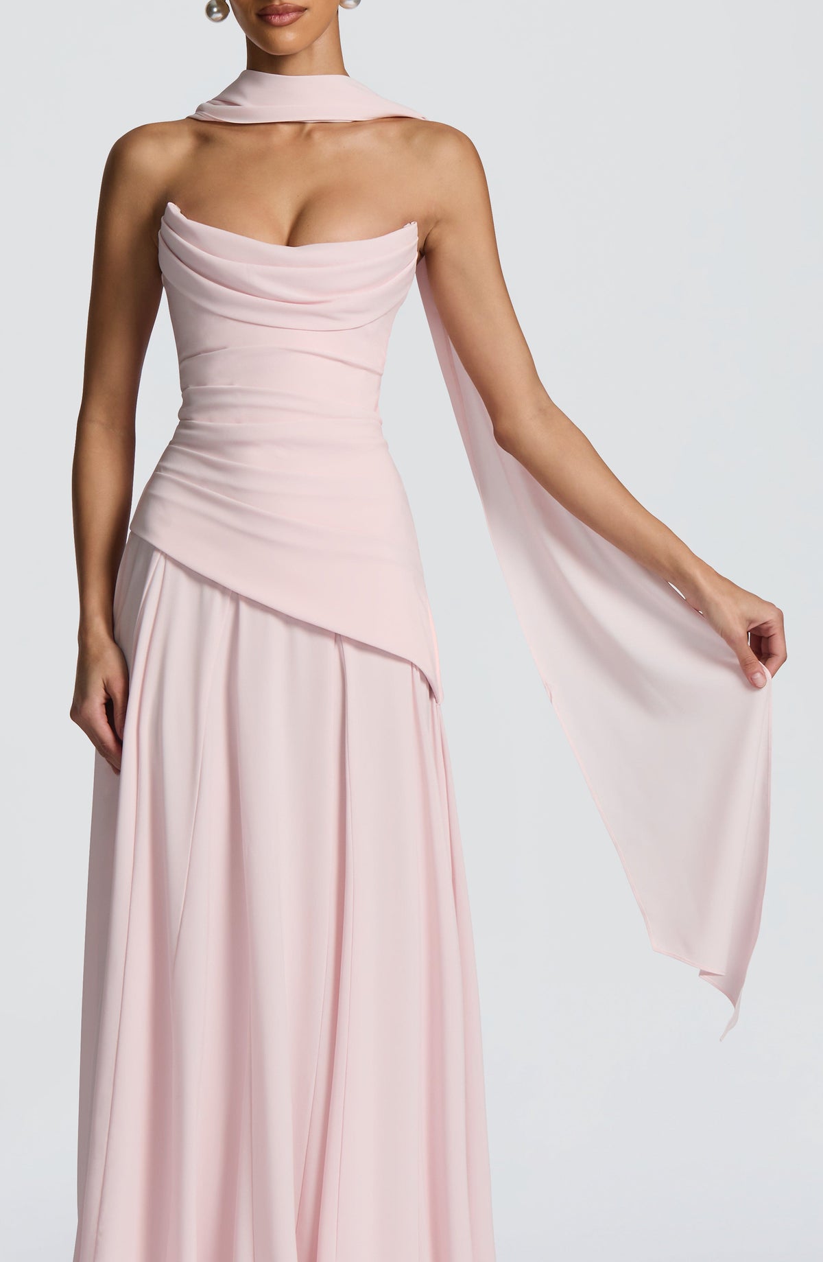 Pañuelo Mila - rosa empolvado