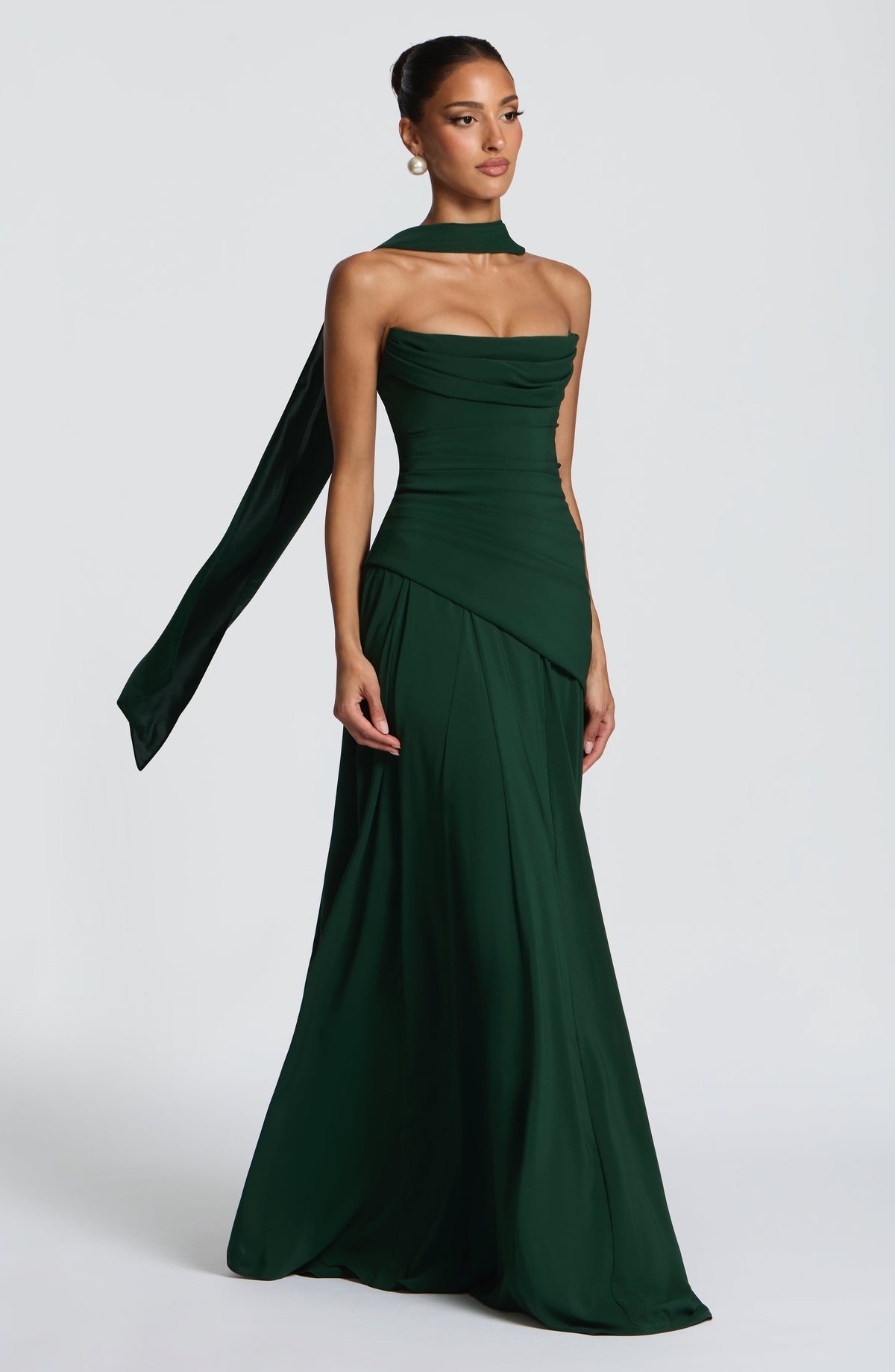 Pañuelo Mila - verde esmeralda