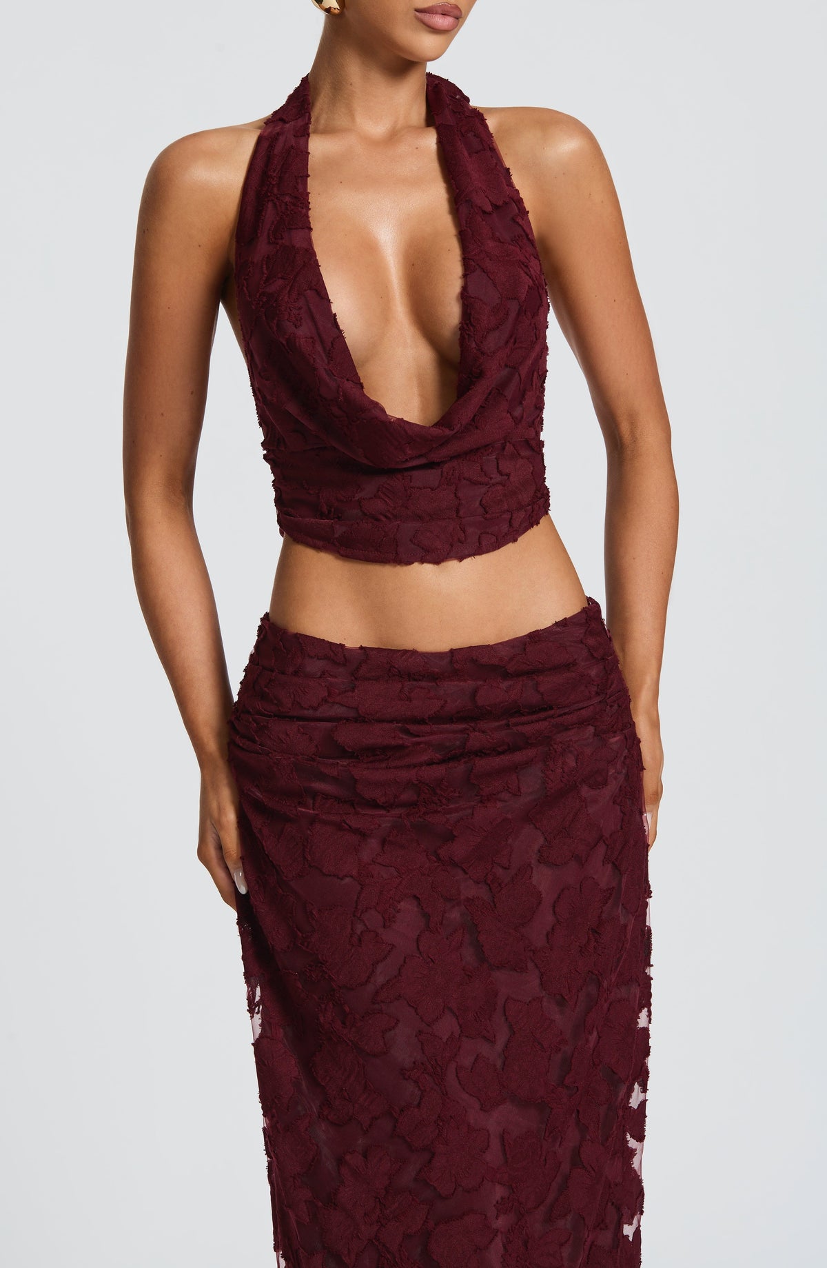 Top Myra - rojo cereza lacado