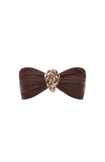 Top bandeau Nuala - marrón ciruela