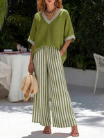 Amélia | Conjunto de Verano de Corte Holgado con Pantalón Fluido