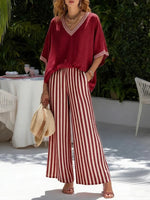 Amélia | Conjunto de Verano de Corte Holgado con Pantalón Fluido