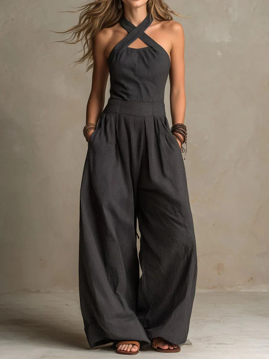 Ariana | Mono Elegante con Cuello Cruzado