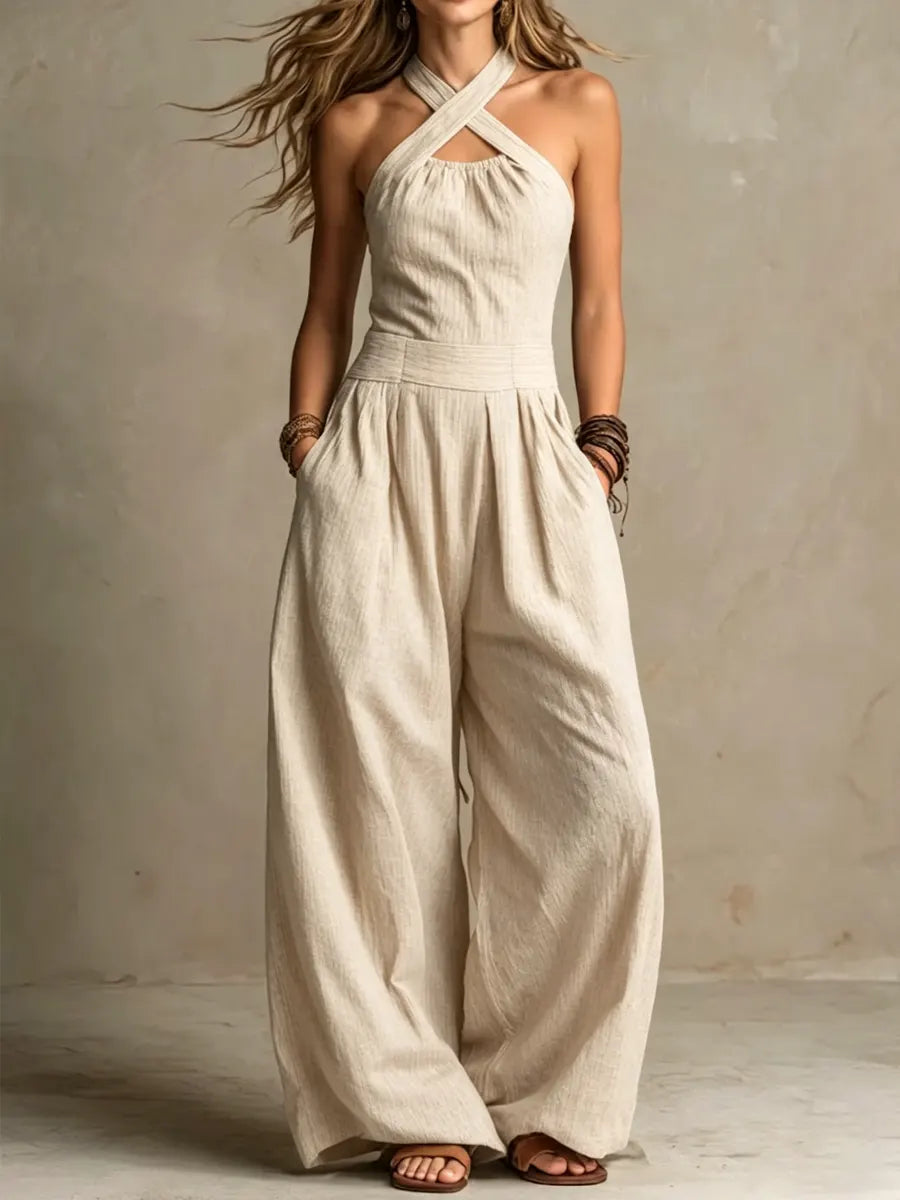 Ariana | Mono Elegante con Cuello Cruzado