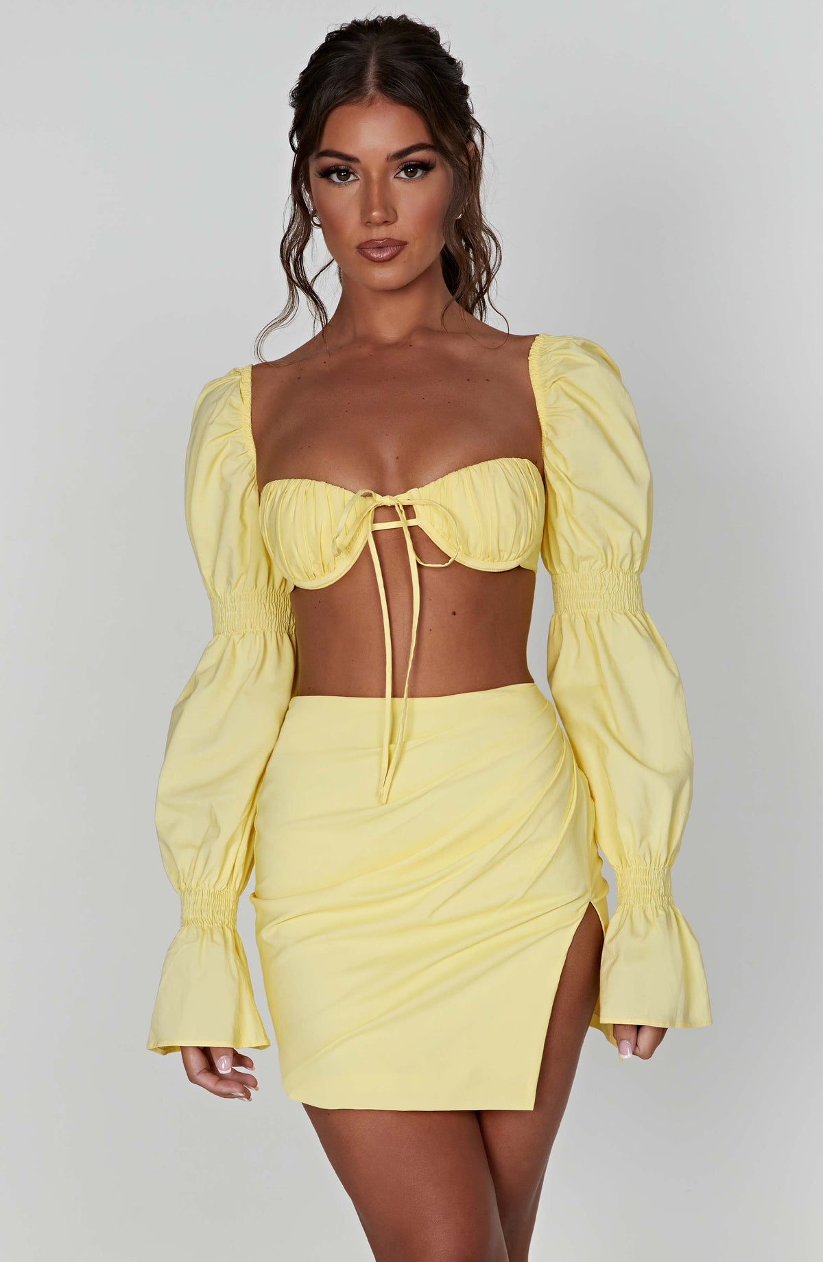 Minifalda Perla - amarillo limón