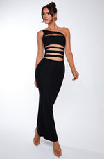 Vestido largo Phoenix - negro