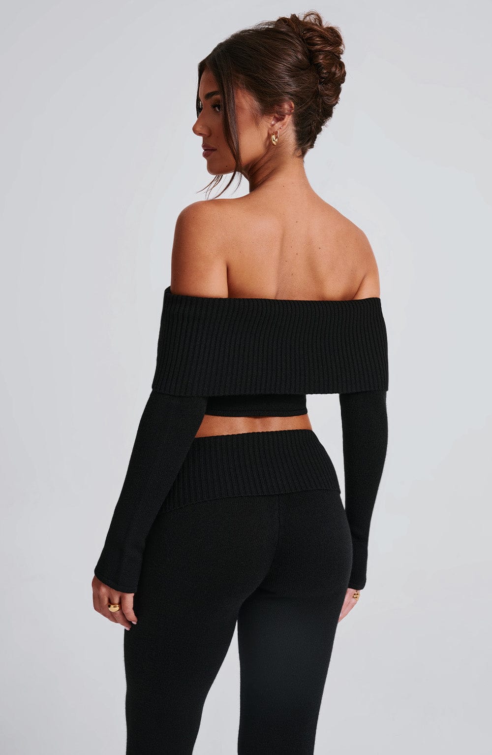 Top de punto Portia - negro