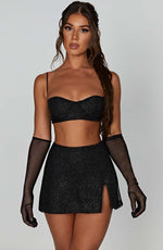 Top Posie - negro brillante