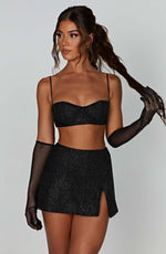 Top Posie - negro brillante