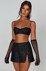 Top Posie - negro brillante