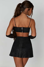 Top Posie - negro brillante