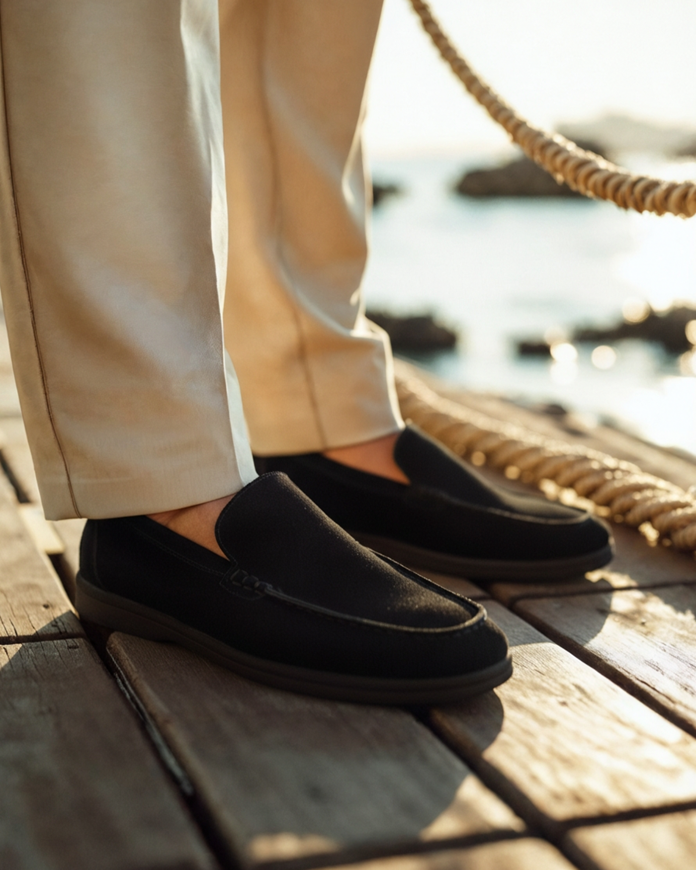 Mocasines de Ante Premium - Suela Negra