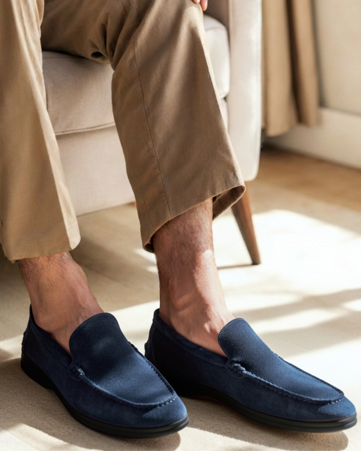 Mocasines de Ante Premium - Suela Negra