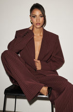Blazer Reece - burdeos con raya diplomática