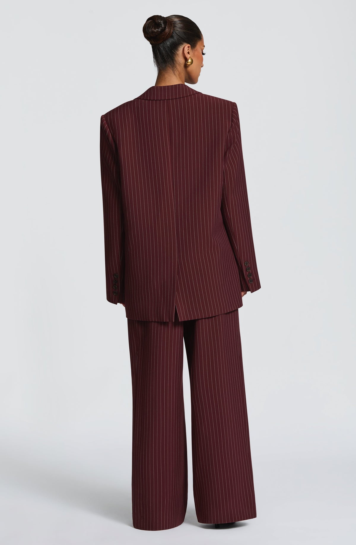 Blazer Reece - burdeos con raya diplomática