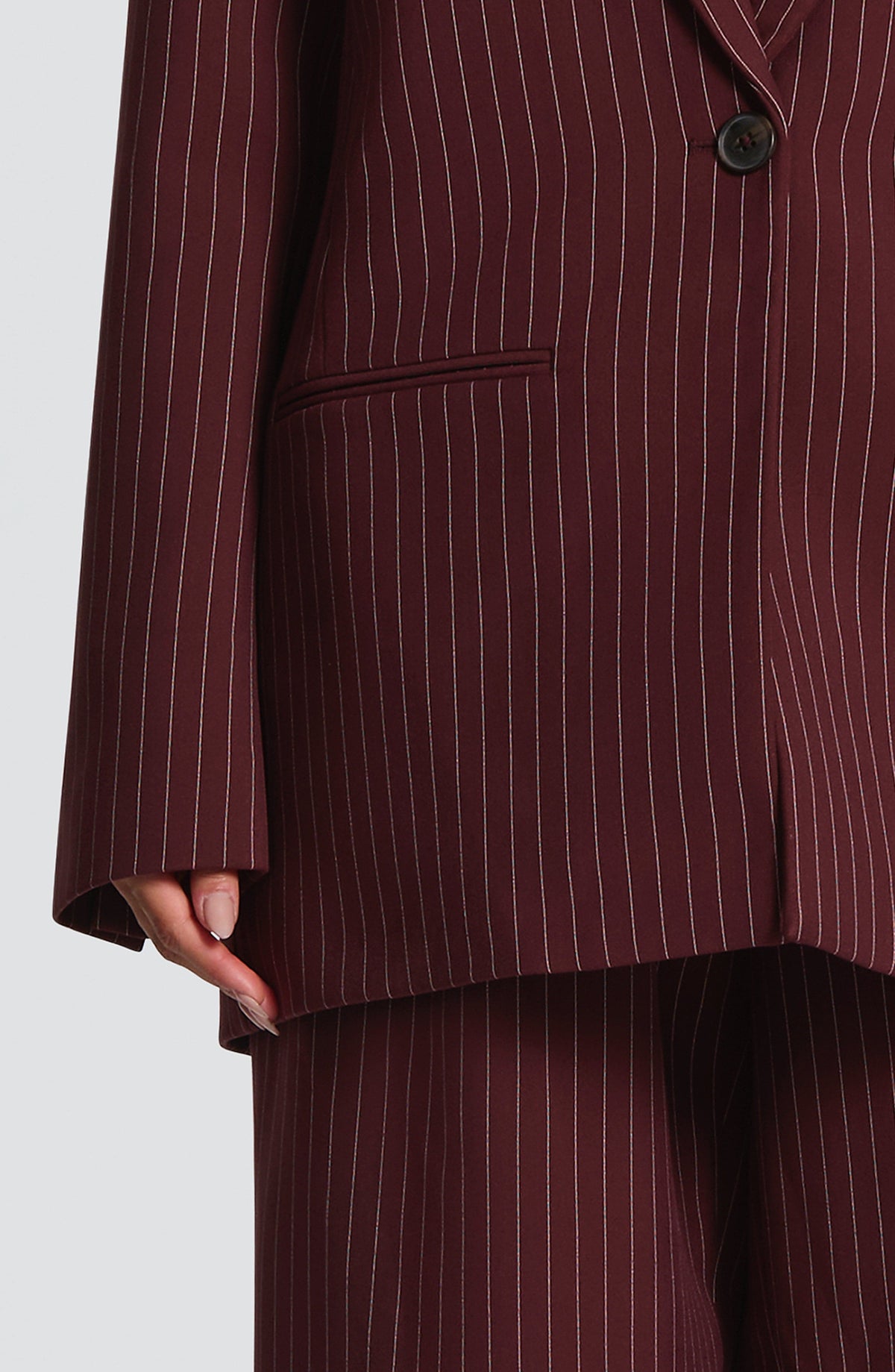 Blazer Reece - burdeos con raya diplomática