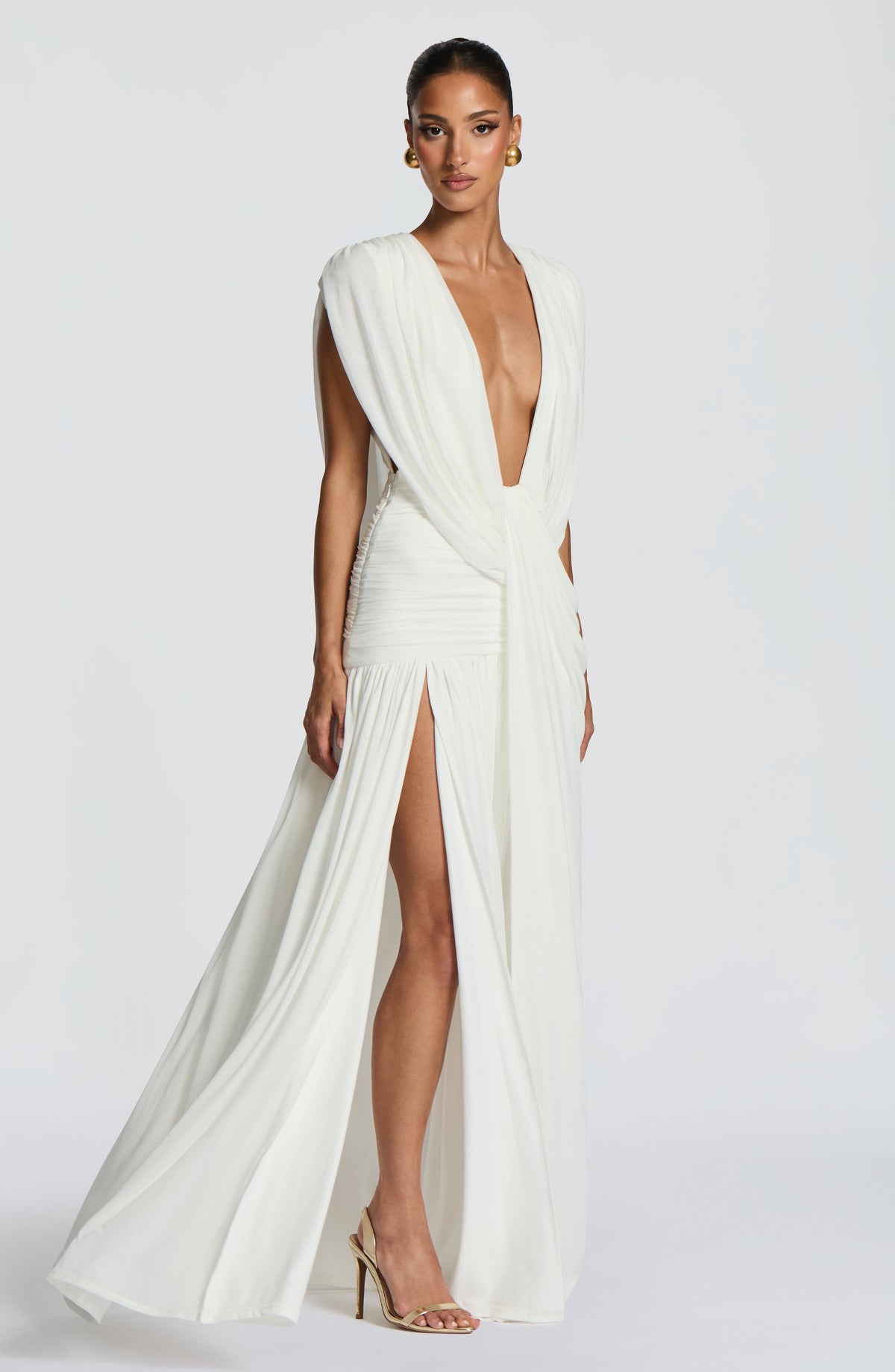 Vestido de gala Romilly - marfil