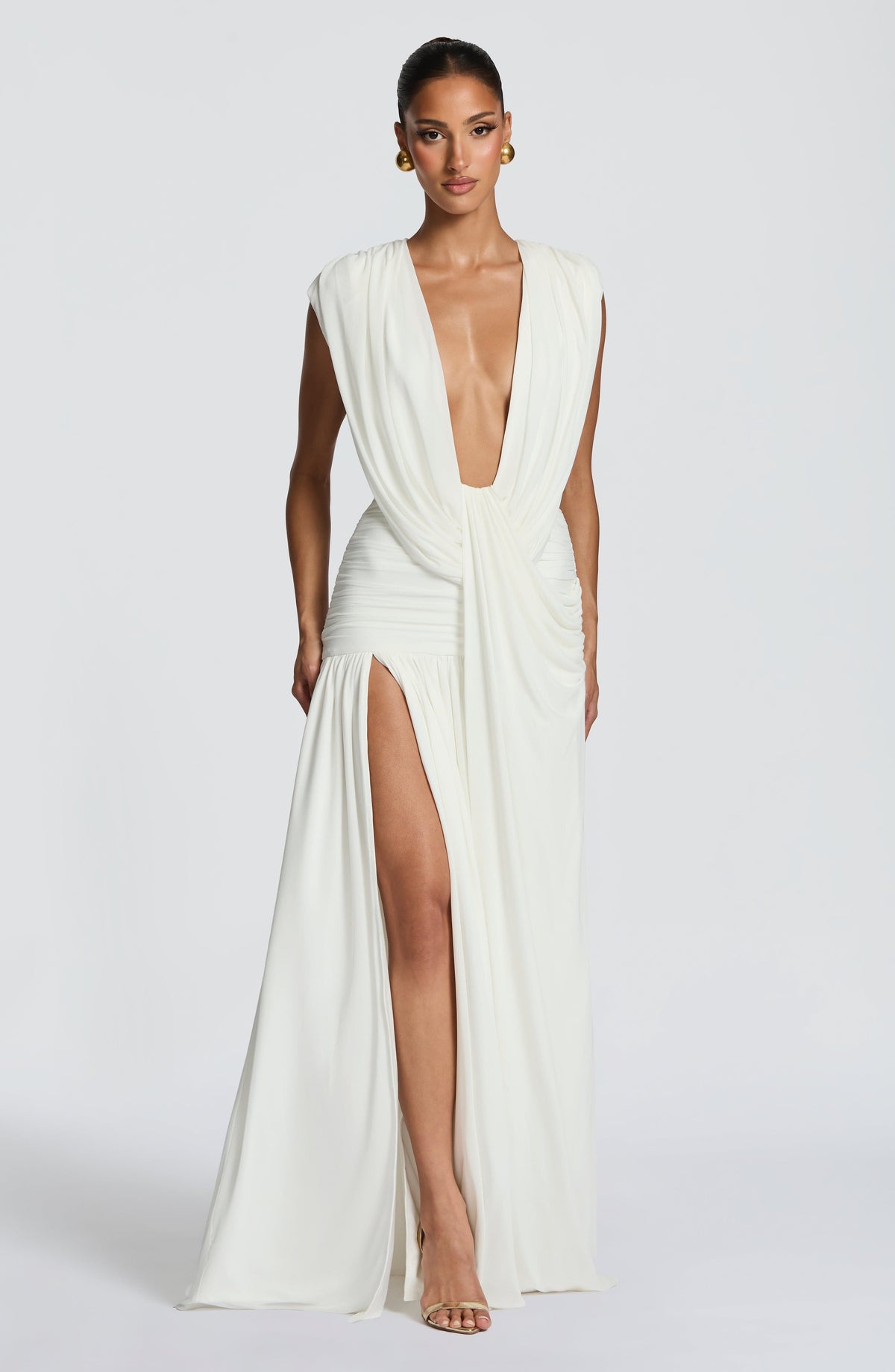 Vestido de gala Romilly - marfil