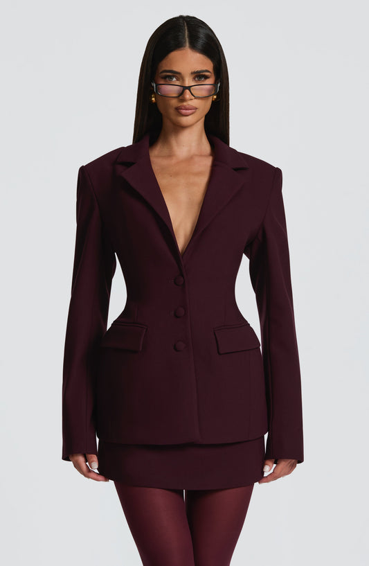 Blazer Rowena - ciruela