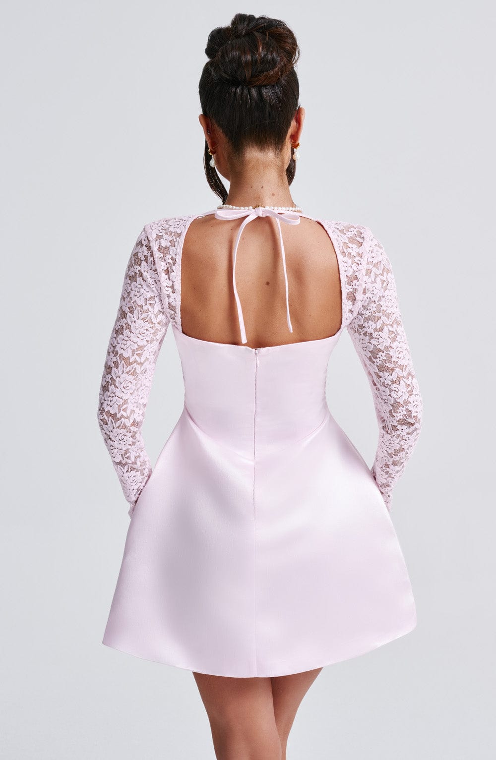 Vestido corto Sadie - rosa empolvado