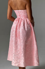 Vestido midi Saoirse - rosa empolvado