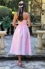 Vestido midi Saoirse - rosa empolvado