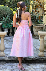 Vestido midi Saoirse - rosa empolvado