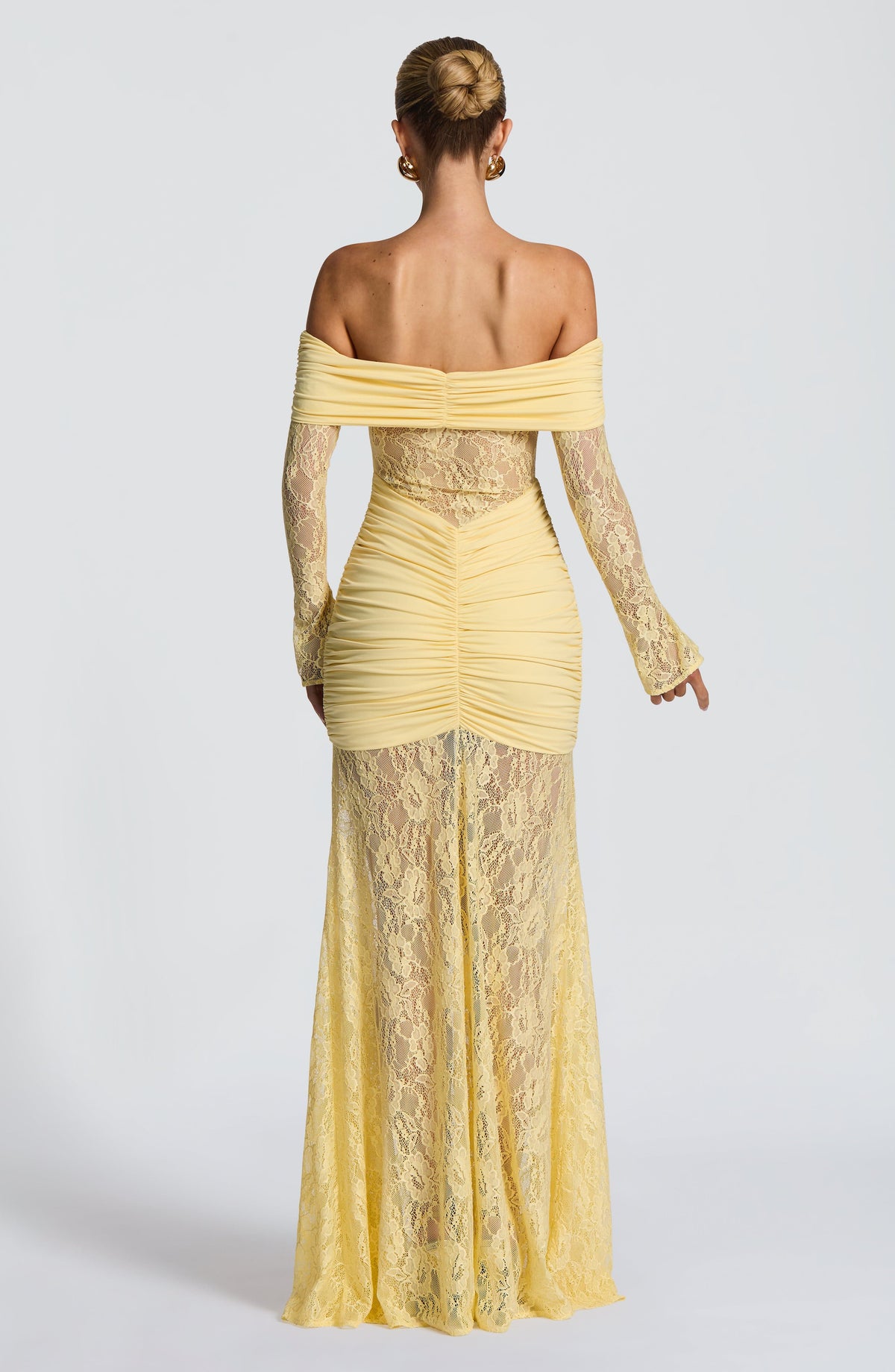 Vestido largo Sauline - amarillo limón