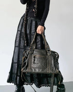 NOVELYA | Bolso de Hombro Vintage Weave