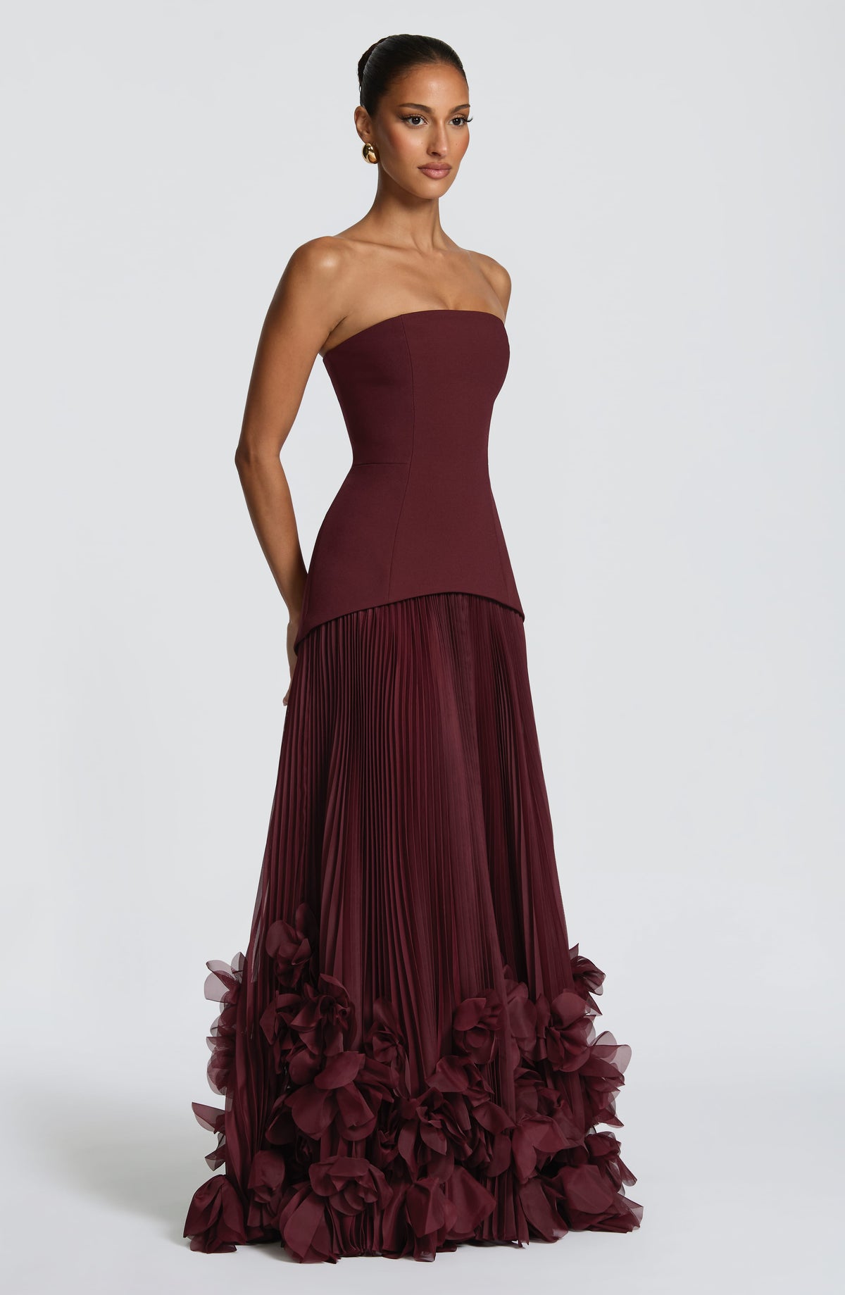 Vestido de gala Seraphina - rojo cereza lacado