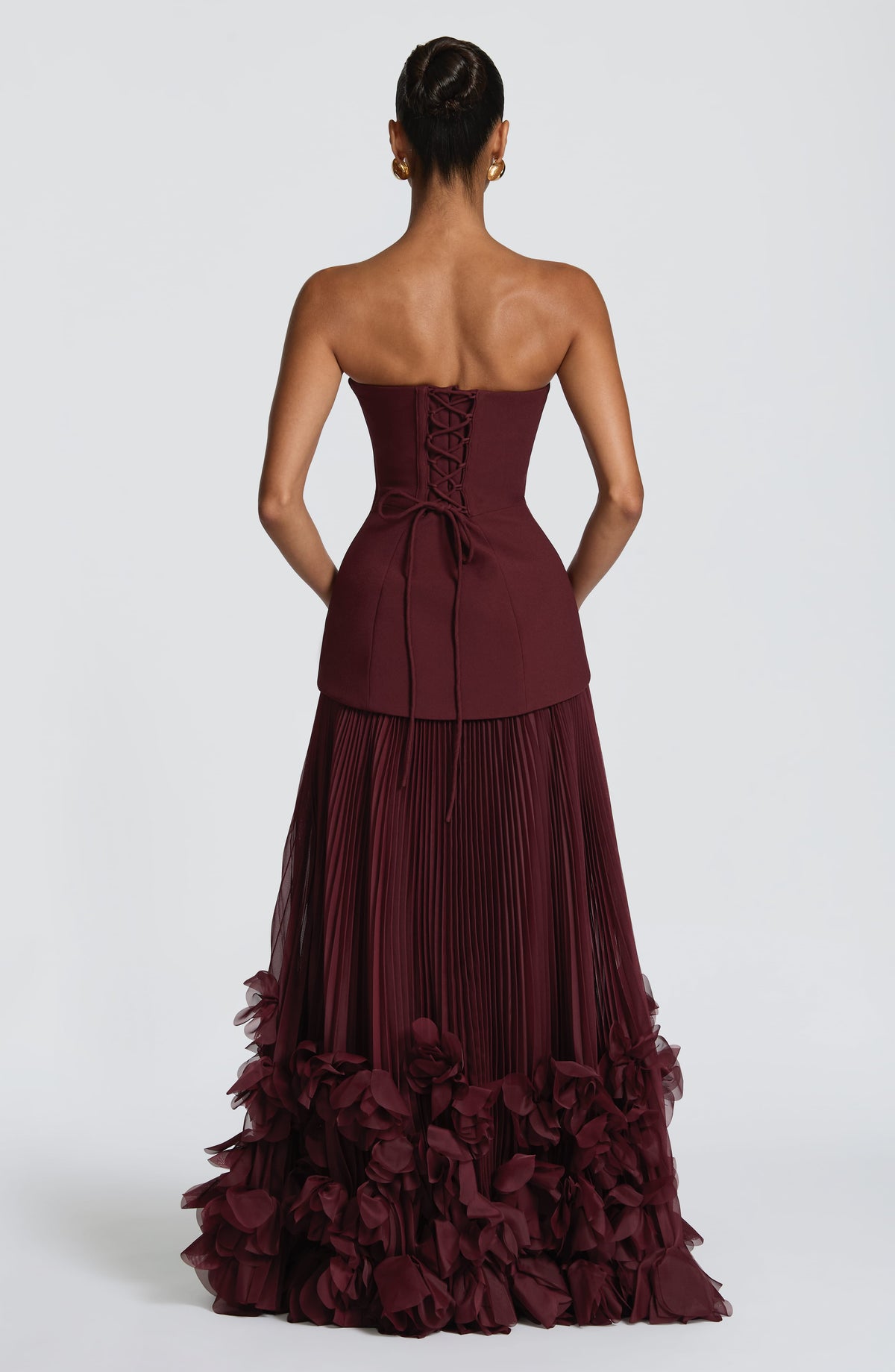 Vestido de gala Seraphina - rojo cereza lacado
