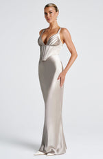 Vestido largo Shae - concha