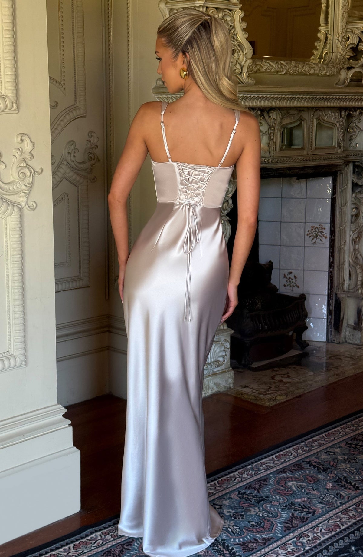 Vestido largo Shae - concha