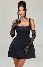 Vestido corto Sofie - negro