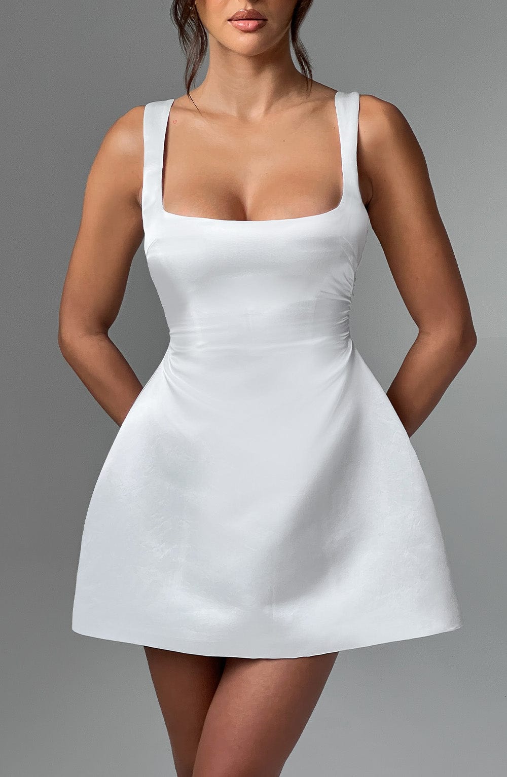 Vestido corto Sofie - marfil