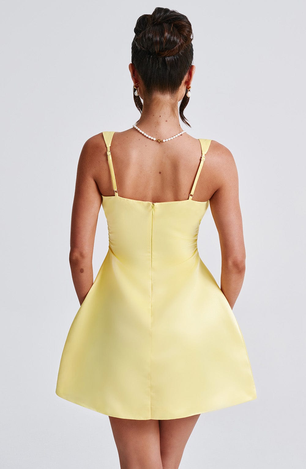 Vestido corto Sofie - amarillo limón