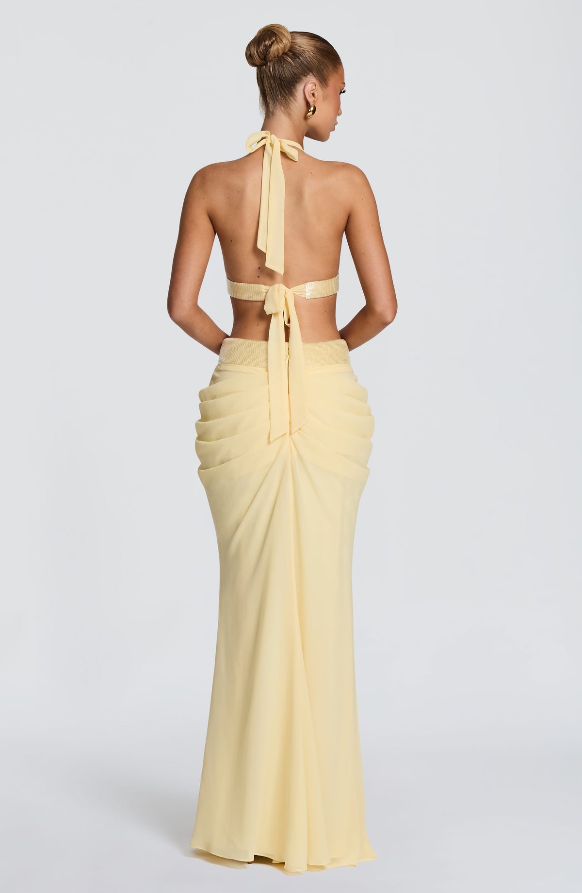 Vestido largo Sophie - amarillo limón